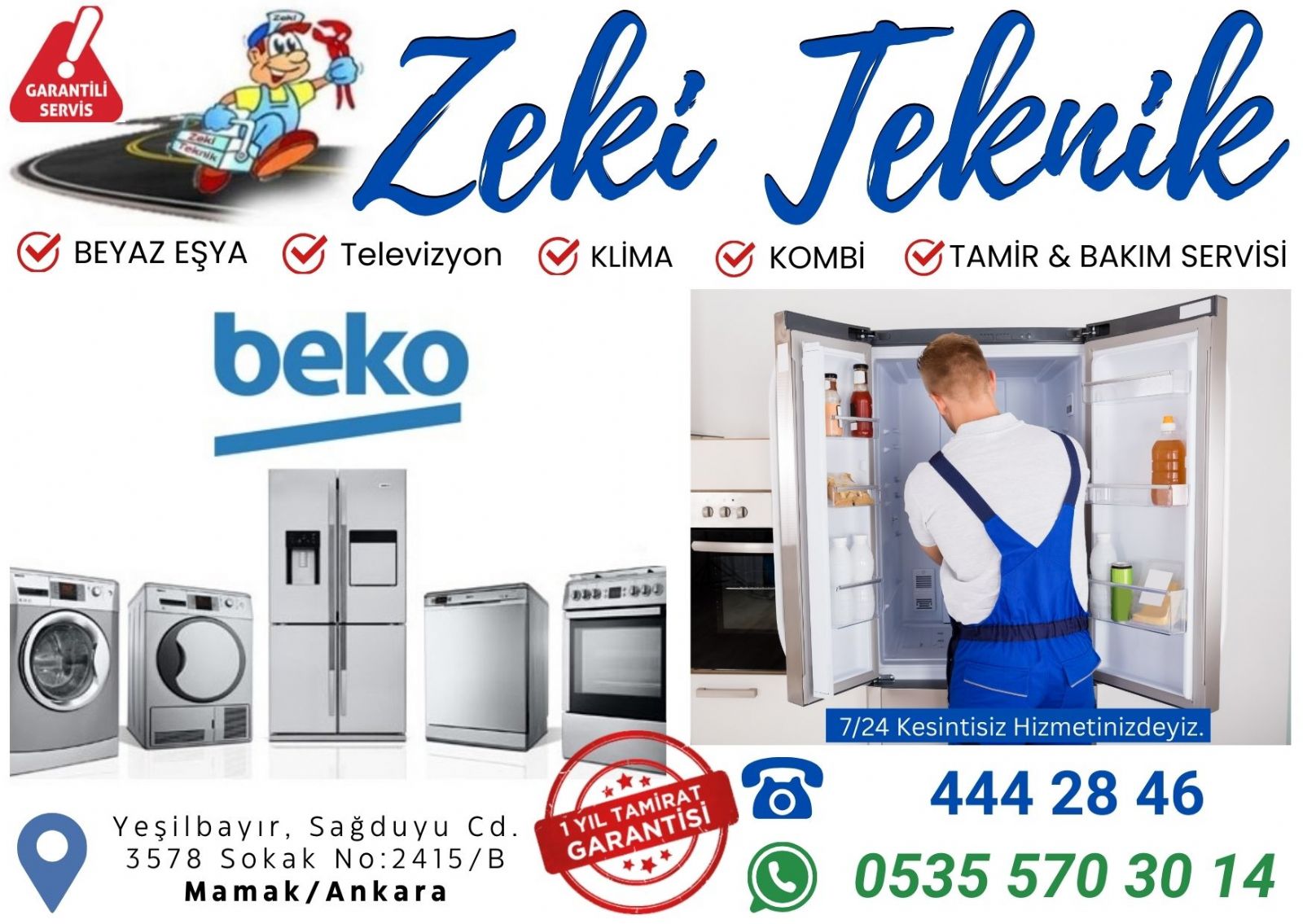 Yeşilbayır Beko Servisi